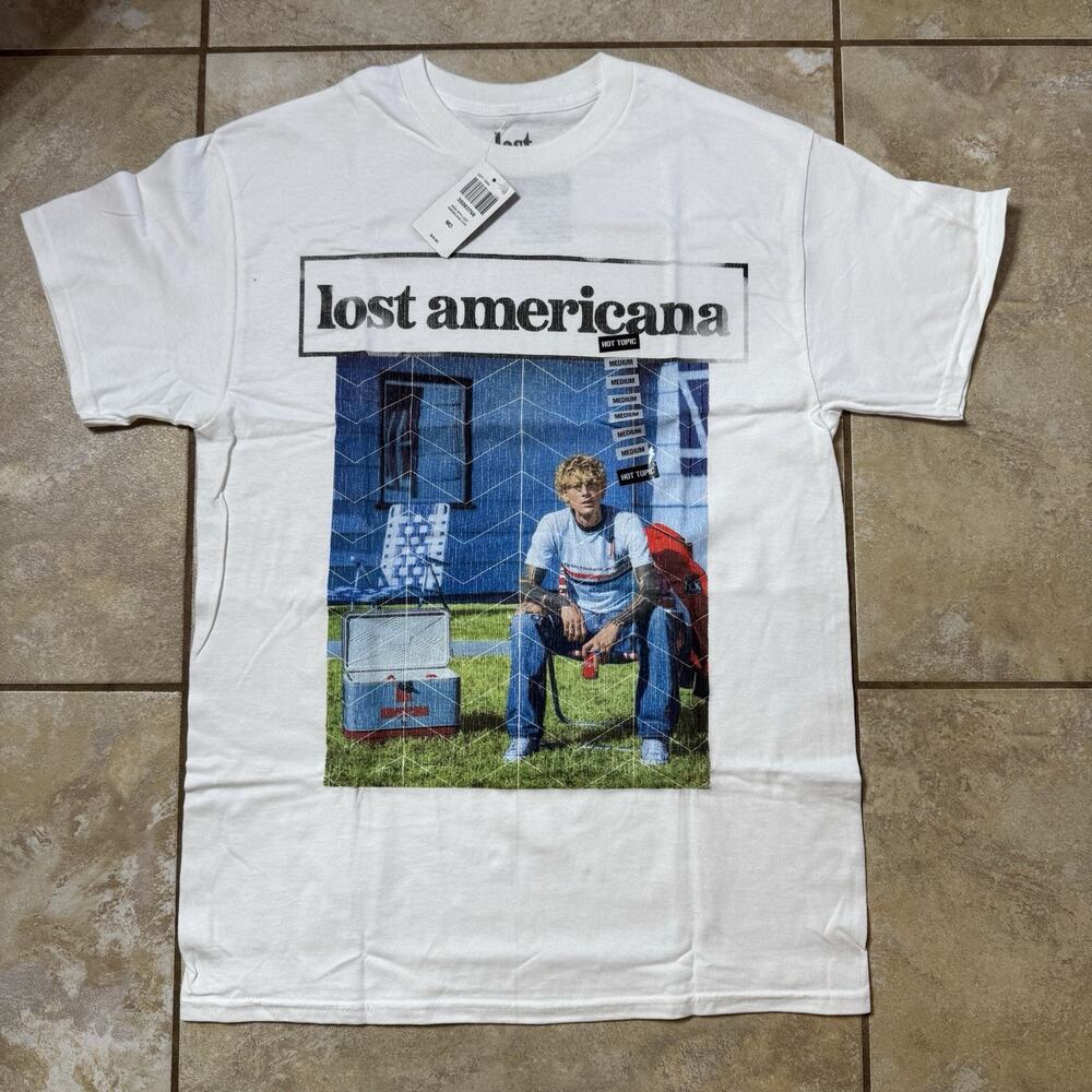 Machine Gun Kelly MGK Lost Americana Lawn Chair T-Shirt Size MEDIUM New